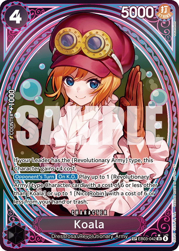 Koala special rare card from EB-03 Heroines Edition