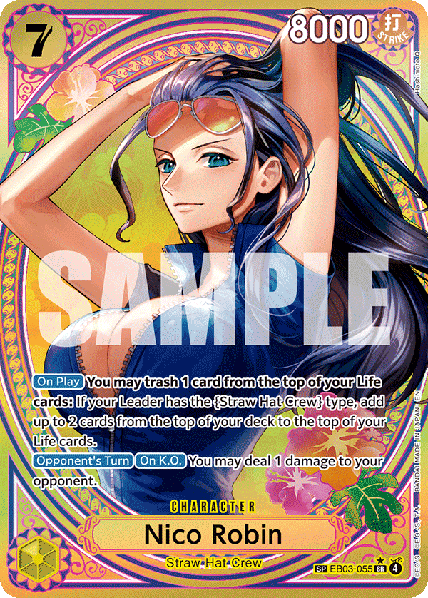 Nico Robin special rare card from EB-03 Heroines Edition