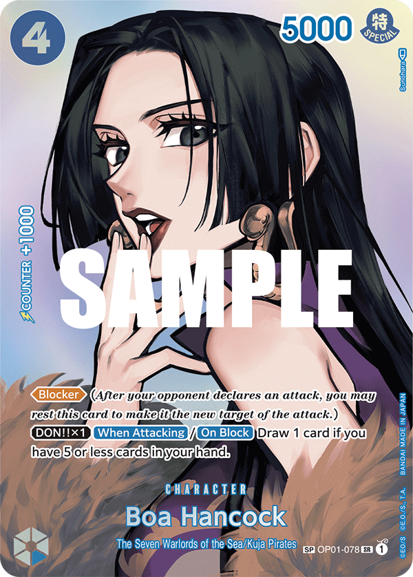 Boa Hancock SP card from OP-04 Kingdoms of Intrigue