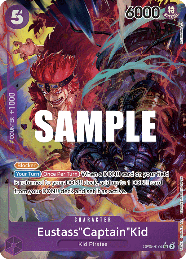 Example alternate art One Piece TCG card