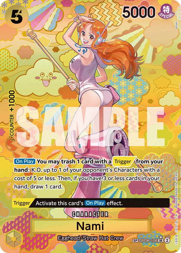 Nami special rare card from OP-09 Emperors in the New World