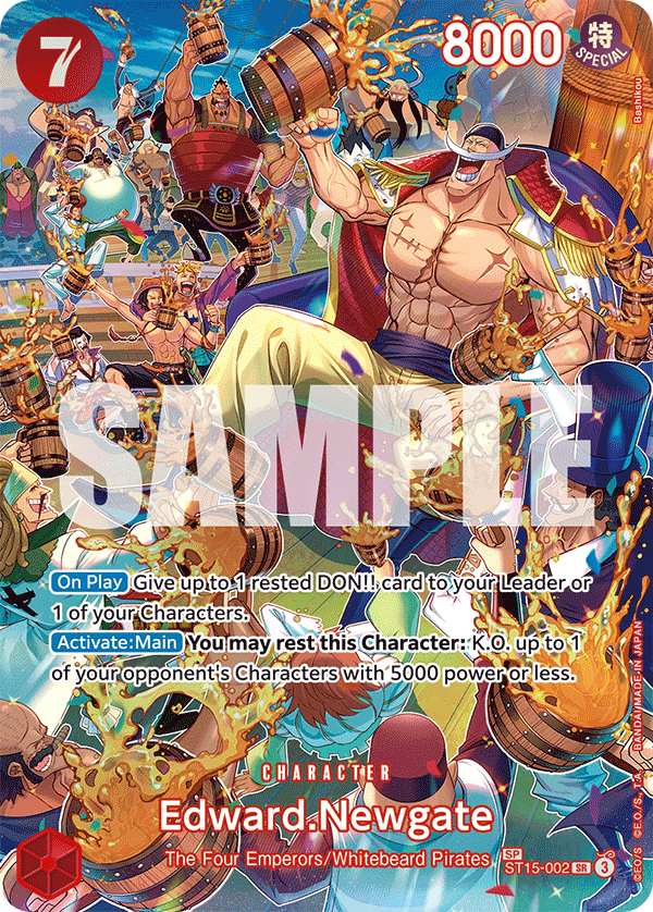 Edward Newgate Whitebeard SP card from OP-10 Royal Blood