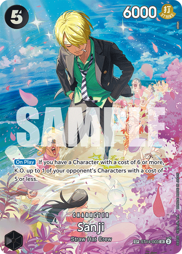 Sanji SP card from OP-10 Royal Blood