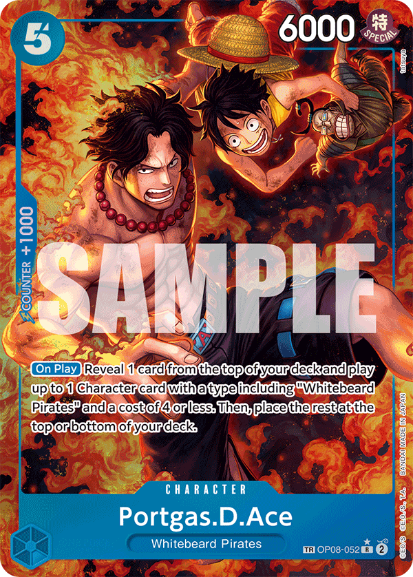 Portgas D Ace treasure rare card from OP-10 Royal Blood