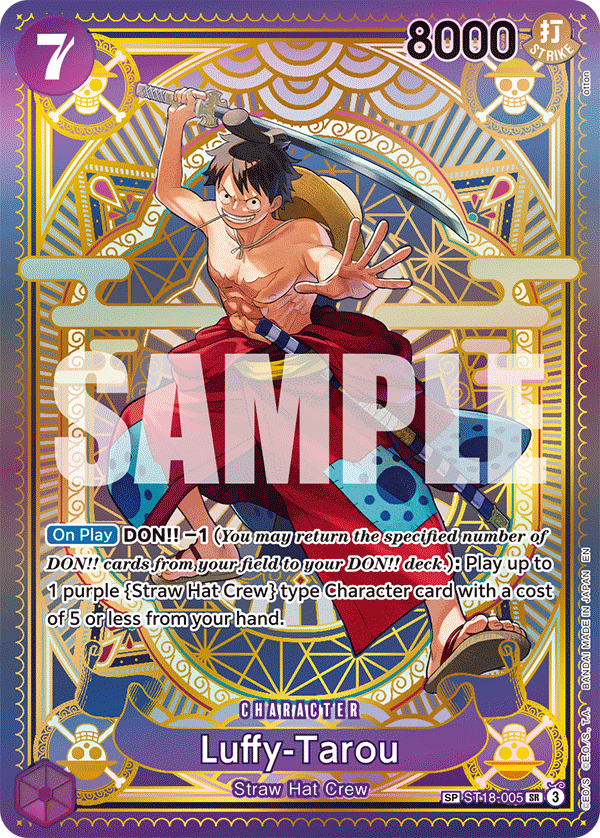 Luffy-Tarou SP card from OP-11 A Fist of Divine Speed