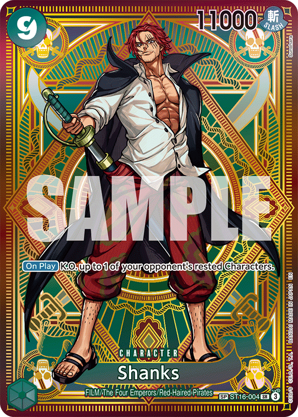 Shanks SP card from OP-11 A Fist of Divine Speed