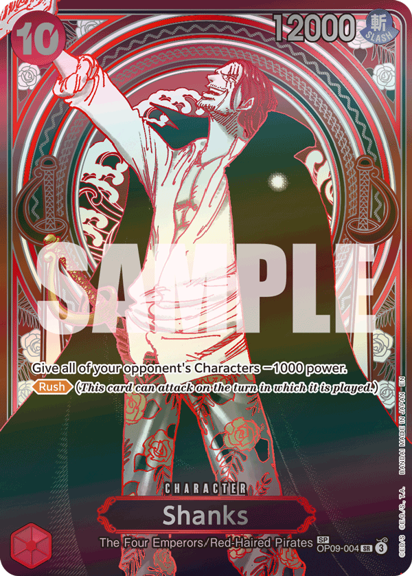 Shanks Silver Anniversary card from OP-13 Carrying on His Will