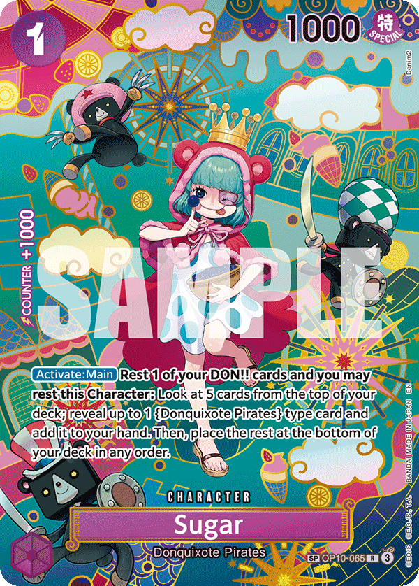 Sugar special rare card from OP-14 The Azure Sea's Seven