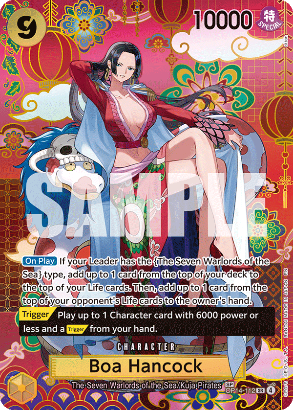 Boa Hancock special rare card from OP-14 The Azure Sea's Seven