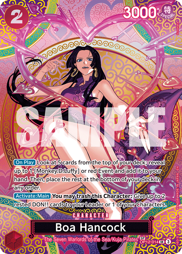 Boa Hancock special rare card from OP-15 Adventure on Kami's Island