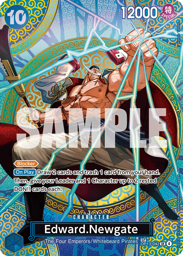 Edward Newgate special rare card from OP-15 Adventure on Kami's Island
