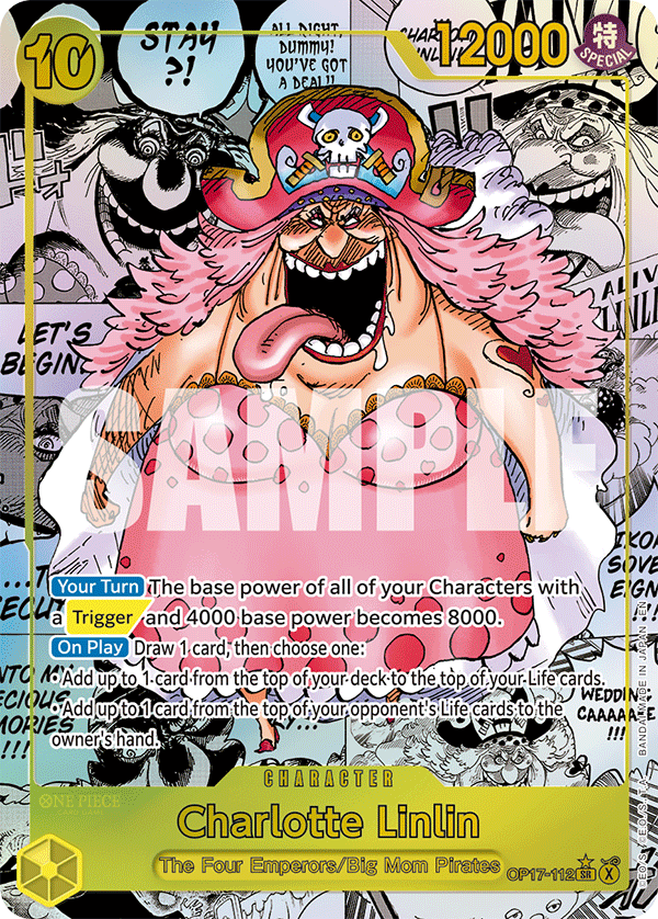 Charlotte Linlin manga rare card from OP-17